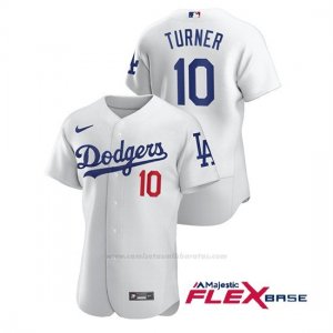 Camiseta Beisbol Hombre Los Angeles Dodgers Justin Turner Autentico Nike Blanco