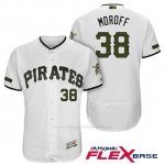 Camiseta Beisbol Hombre Pittsburgh Pirates Max Moroff Blanco 2018 1ª Alterno Flex Base