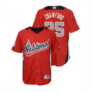 Camiseta Beisbol Nino All Star Game Brandon Crawford 2018 1ª Run Derby National League Rojo