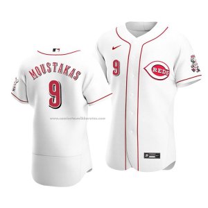 Camiseta Beisbol Hombre Cincinnati Reds Mike Moustakas Autentico Primera Blanco