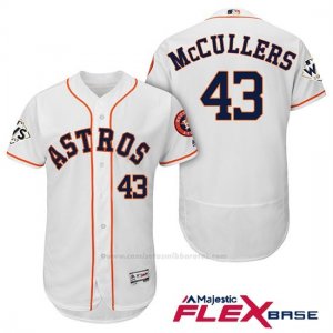 Camiseta Beisbol Hombre Houston Astros 2017 World Series Lance Mccullers Blanco Flex Base