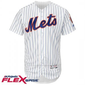 Camiseta Beisbol Hombre New York Mets Blank Blanco Flex Base Autentico Coleccion