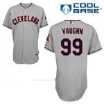 Camiseta Beisbol Hombre Cleveland Indians Ricky Vaughn 99 Gris Cool Base