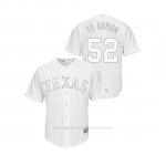 Camiseta Beisbol Hombre Texas Rangers Adrian Sampson 2019 Players Weekend Replica Blanco