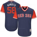 Camiseta Beisbol Hombre Boston Red Sox 2017 Little League World Series Fernando Abad Azul