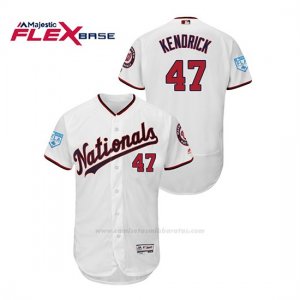 Camiseta Beisbol Hombre Washington Nationals Howie Kendrick 2019 Entrenamiento de Primavera Flex Base Blanco