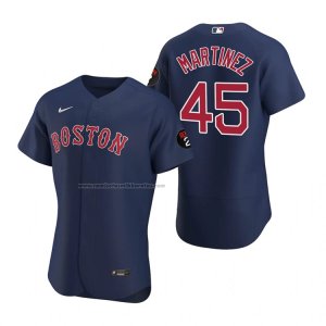 Camiseta Beisbol Hombre Boston Red Sox Pedro Martinez Autentico Azul