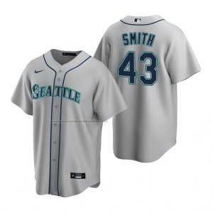 Camiseta Beisbol Hombre Seattle Mariners Joe Smith Replica Road Gris