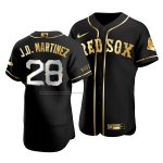 Camiseta Beisbol Hombre Boston Red Sox J.d. Martinez Golden Edition Autentico Negro