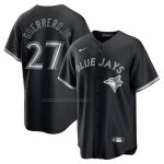 Camiseta Beisbol Hombre Toronto Blue Jays Vladimir Guerrero Jr Lights Out Replica Negro