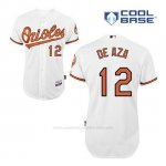 Camiseta Beisbol Hombre Baltimore Orioles 12 Alejandro de Aza Blanco 1ª Cool Base