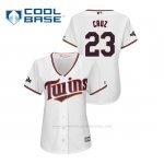 Camiseta Beisbol Mujer Minnesota Twins Nelson Cruz 2019 Postseason Cool Base Blanco