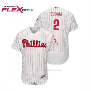 Camiseta Beisbol Hombre Phillies Jean Segura Flex Base Autentico Collezione Home Blanco