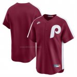 Camiseta Beisbol Hombre Philadelphia Phillies Throwback Cooperstown Limited Rojo