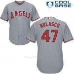 Camiseta Beisbol Hombre Los Angeles Angels 47 Ricky Nolasco Gris Cool Base