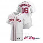 Camiseta Beisbol Hombre Boston Red Sox Andrew Benintendi Autentico Nike Blanco