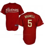 Camiseta Beisbol Hombre Houston Astros 5 Jeff Bagwell Rojo Turn Back The Clock