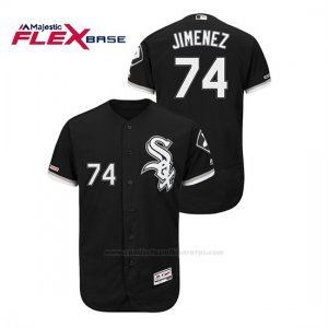 Camiseta Beisbol Hombre Chicago White Sox Eloy Jimenez Flex Base Majestic Autentico Collection Negro