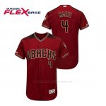Camiseta Beisbol Hombre Arizona Diamondbacks Ketel Marte 150th Aniversario Patch Autentico Flex Base Rojo