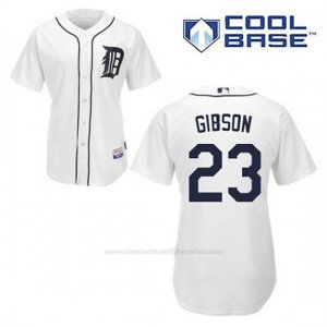 Camiseta Beisbol Hombre Detroit Tigers Kirk Gibson 23 Blanco 1ª Cool Base