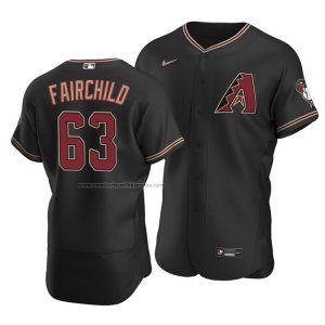 Camiseta Beisbol Hombre Arizona Diamondbacks Stuart Fairchild Autentico Alterno Negro