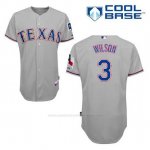 Camiseta Beisbol Hombre Texas Rangers Russell Wilson 3 Gris Cool Base