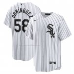 Camiseta Beisbol Hombre Chicago White Sox Seranthony Dominguez Primera Replica Blanco