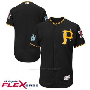 Camiseta Beisbol Hombre Pittsburgh Pirates Negro 2017 Entrenamiento de Primavera Flex Base