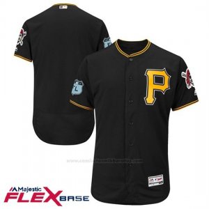 Camiseta Beisbol Hombre Pittsburgh Pirates Negro 2017 Entrenamiento de Primavera Flex Base