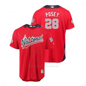 Camiseta Beisbol Hombre All Star Game San Francisco Giants Buster Posey 2018 1ª Run Derby National League Rojo