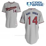 Camiseta Beisbol Hombre Minnesota Twins Kent Hrbek 14 Gris Cool Base