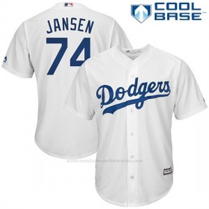 Camiseta Beisbol Hombre Los Angeles Dodgers Kenley Jansen Blanco Cool Base
