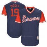 Camiseta Beisbol Hombre Atlanta Braves 2017 Little League World Series 19 R.A. Dickey Azul