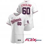 Camiseta Beisbol Hombre Washington Nationals Hunter Strickland Autentico 2020 Alternato Blanco