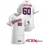 Camiseta Beisbol Hombre Washington Nationals Hunter Strickland Autentico 2020 Alternato Blanco
