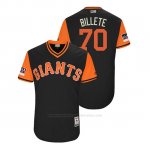 Camiseta Beisbol Hombre San Francisco Giants Julian Fernandez 2018 Llws Players Weekend Billete Negro