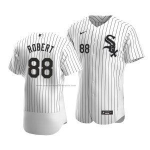 Camiseta Beisbol Hombre Chicago White Sox Luis Robert Autentico Primera Blanco