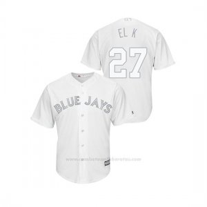 Camiseta Beisbol Hombre Toronto Blue Jays Vladimir Guerrero Jr. 2019 Players Weekend Replica Blanco