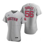 Camiseta Beisbol Hombre Boston Red Sox Hansel Robles Autentico Road Gris