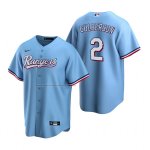 Camiseta Beisbol Hombre Texas Rangers Charlie Culberson Alterno Replica Azul
