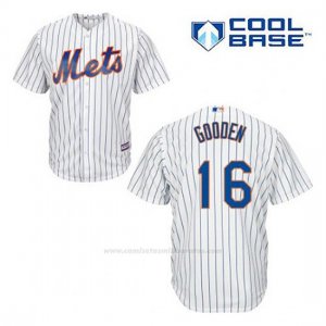 Camiseta Beisbol Hombre New York Mets Dwight Gooden 16 Blanco 1ª Cool Base