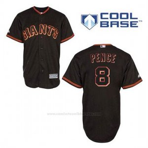 Camiseta Beisbol Hombre San Francisco Giants Hunter Pence 8 Negro Cool Base