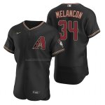 Camiseta Beisbol Hombre Arizona Diamondbacks Mark Melancon Autentico Alterno Negro