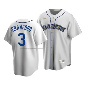 Camiseta Beisbol Hombre Seattle Mariners J.p. Crawford Cooperstown Collection Primera Blanco