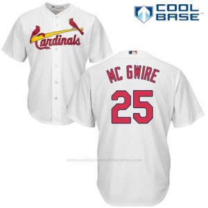 Camiseta Beisbol Hombre St. Louis Cardinals Mark Mcgwire Blanco Cool Base