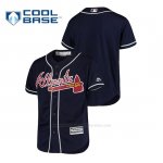 Camiseta Beisbol Nino Atlanta Braves Cool Base Majestic Azul