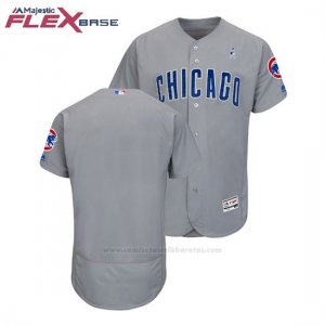 Camiseta Beisbol Hombre Chicago Cubs Gris 2018 Dia del Padre Flex Base