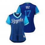 Camiseta Beisbol Mujer Kansas City Royals Hunter Dozier 2018 Llws Players Weekend Doz Royal