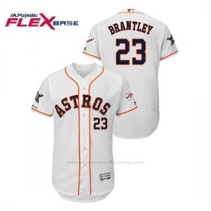 Camiseta Beisbol Hombre Houston Astros Michael Brantley 2019 All Star Flex Base Blanco