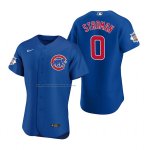 Camiseta Beisbol Hombre Chicago Cubs Marcus Stroman Autentico Alterno Azul